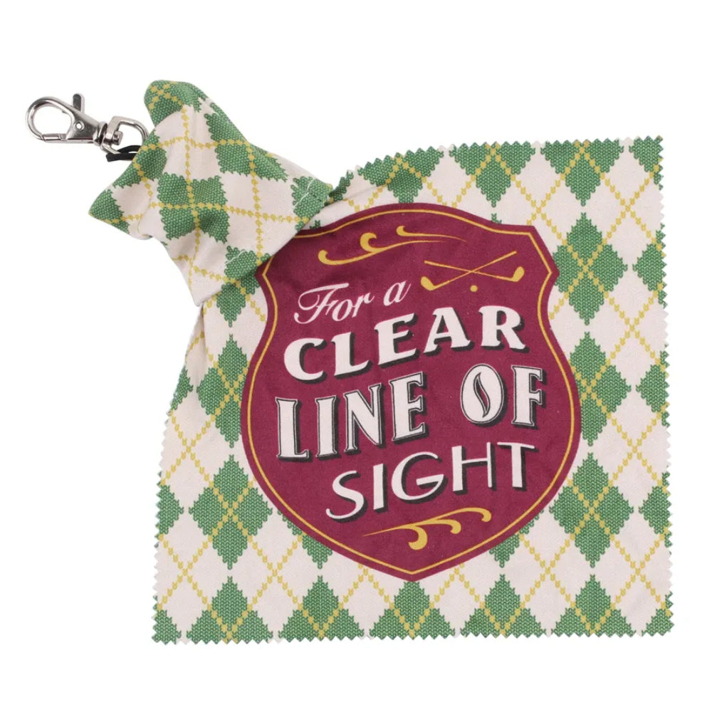 Golf Themed Cleaning Cloth on Hook | Mini Gift | Cracker Filler