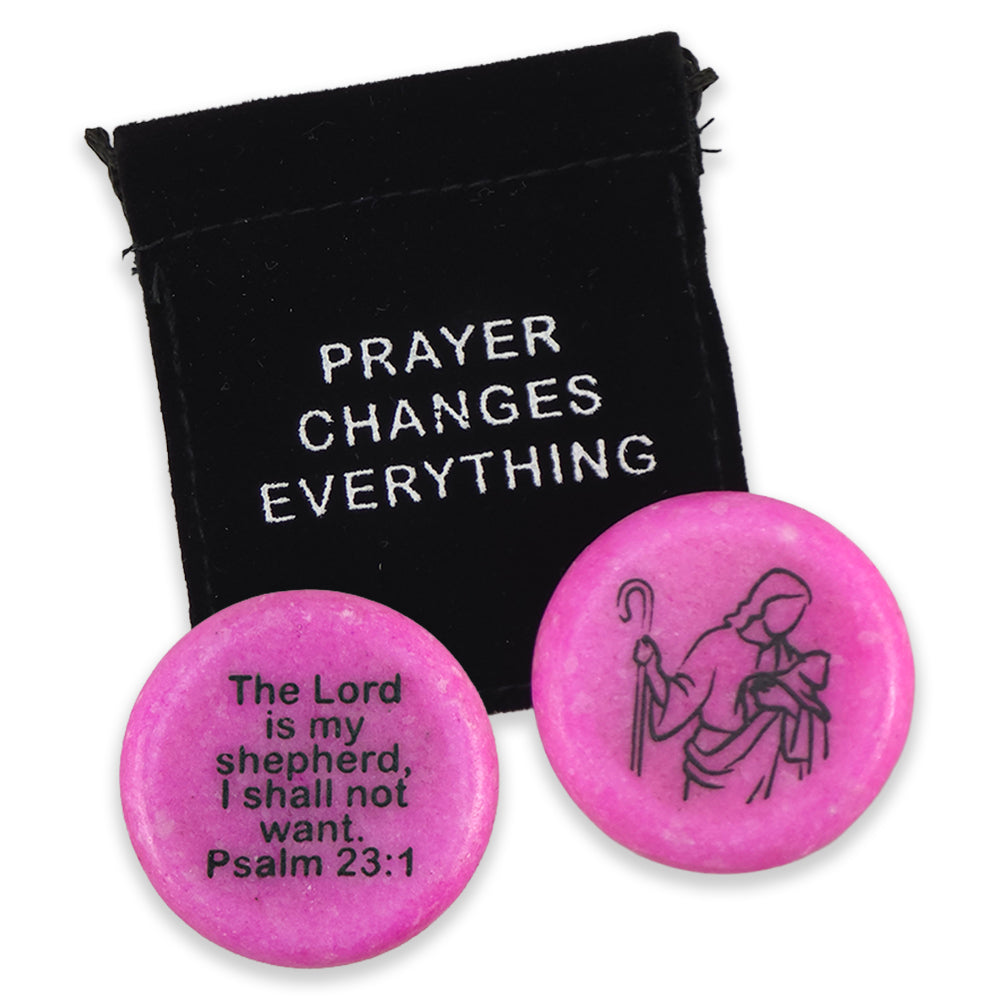 The Good Shepherd | Marble Pocket Token | Christian Gift | Cracker Filler
