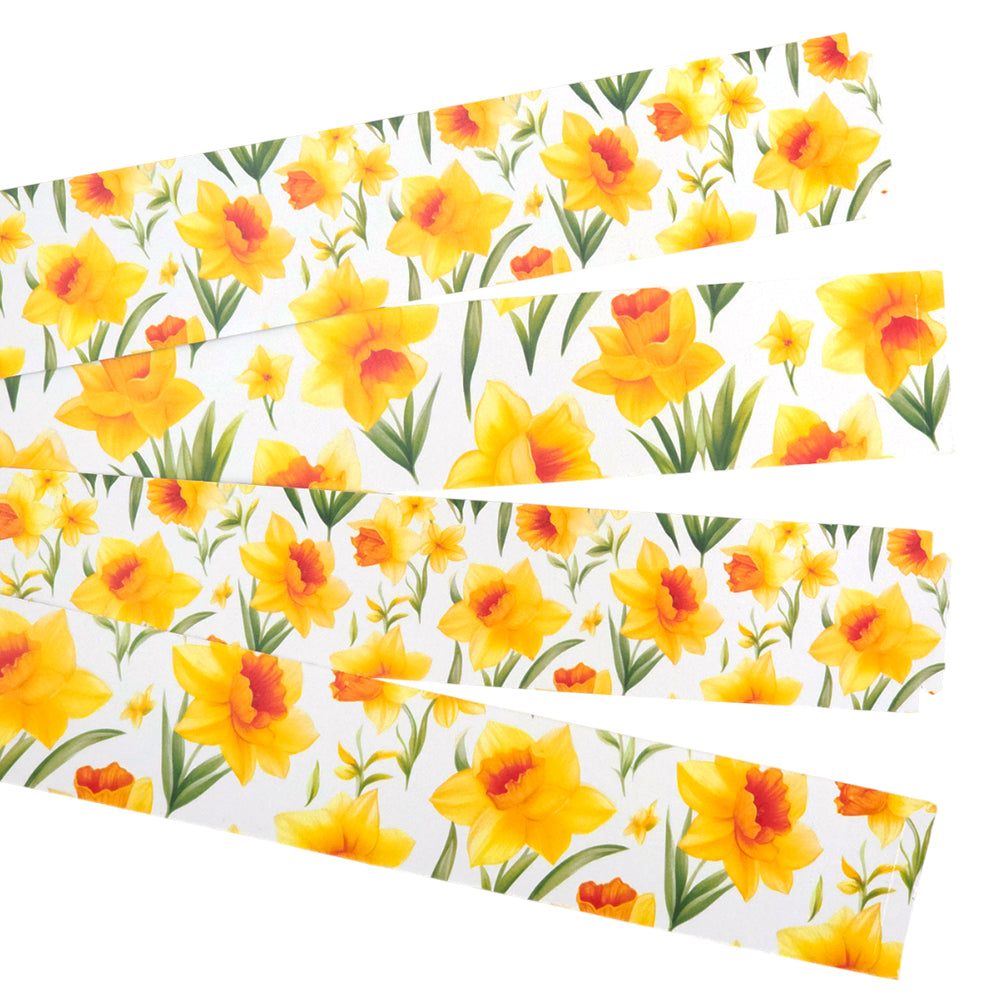 30 Reusable Easter & Mother's Day 2.5m Paper Chains | Daffodils | No Glue Needed