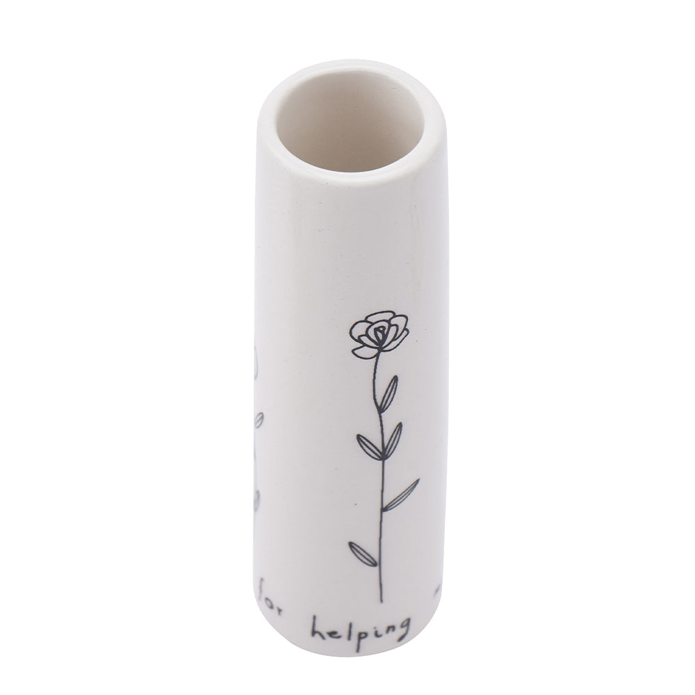 Thank You For Helping Me Grow | Little Bud Vase | Little Gift | Cracker Filler