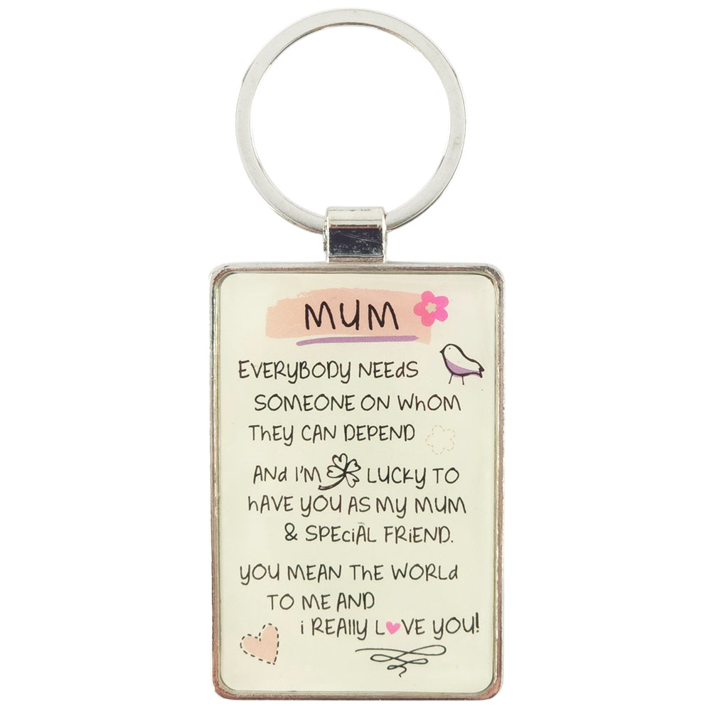 Mum Verse | Metal Keyring | Little Gift | Cracker Filler