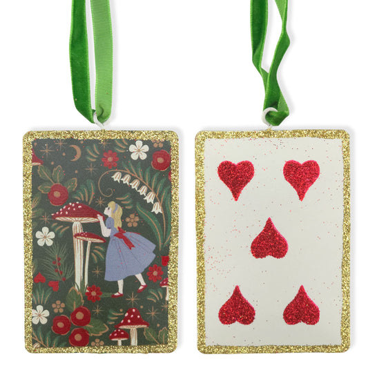 Hearts | Playing Card | Alice in Wonderland Christmas Ornament