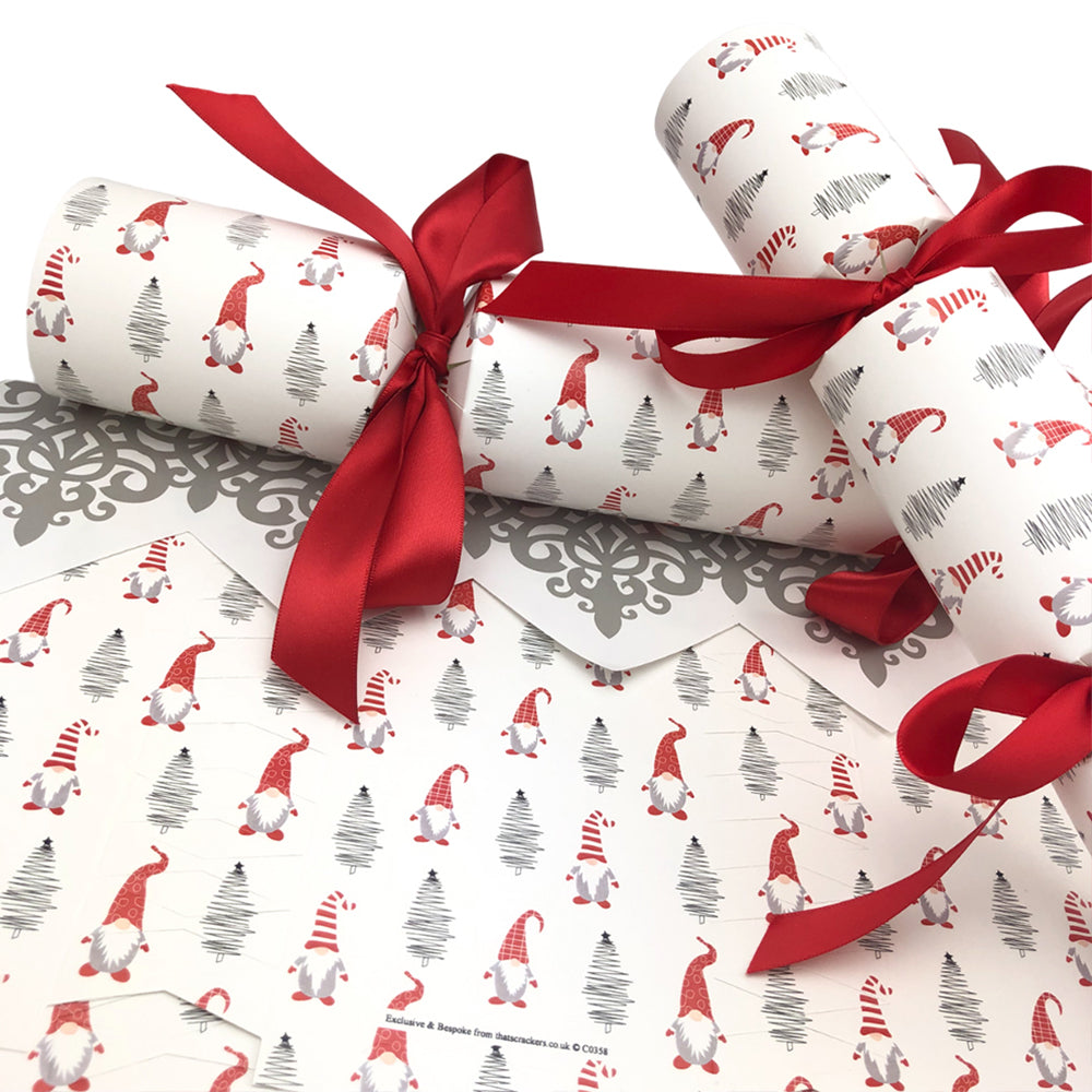 Gonks | Christmas Cracker Making Craft Kits | Makes 6 | Big Choice of Designs