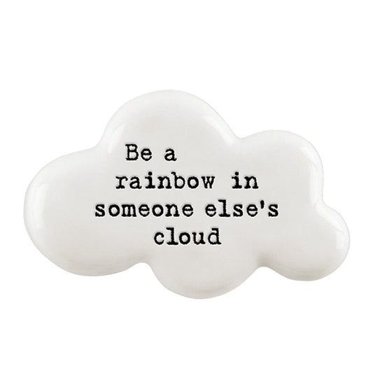 A Rainbow In Someone's Cloud | Porcelain Cloud Token | Mini Cracker Filler