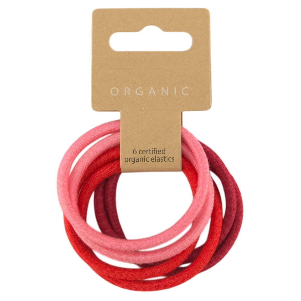 Pink | Hair Elastics | Set of 6 | Little Gift | Cracker Filler