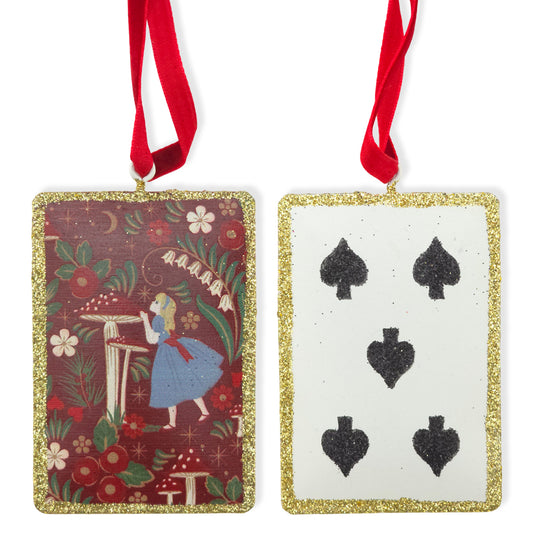 Spades | Playing Card | Alice in Wonderland Christmas Ornament