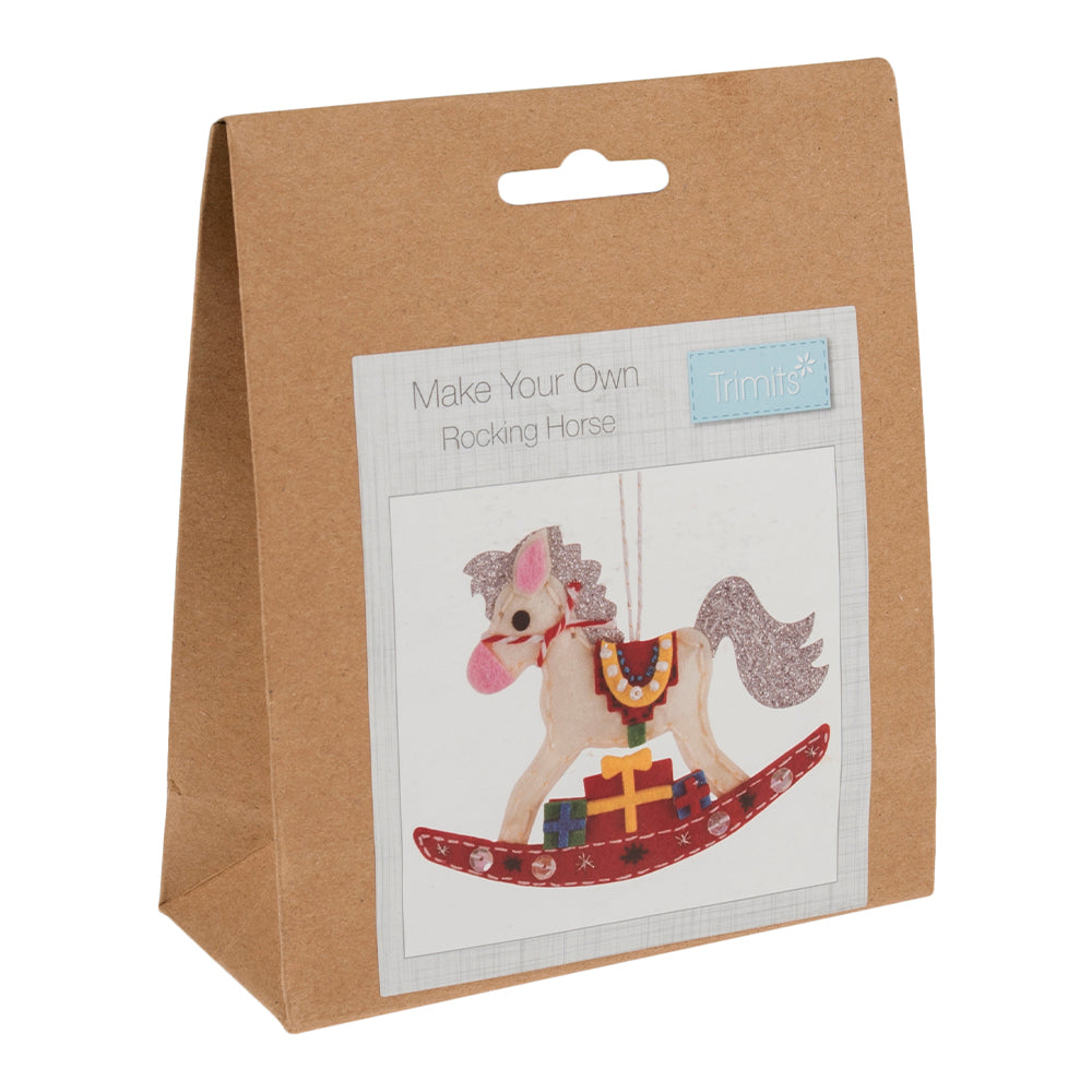 Rocking Horse Decoration | Christmas Sewing Kit | Complete Craft Kit