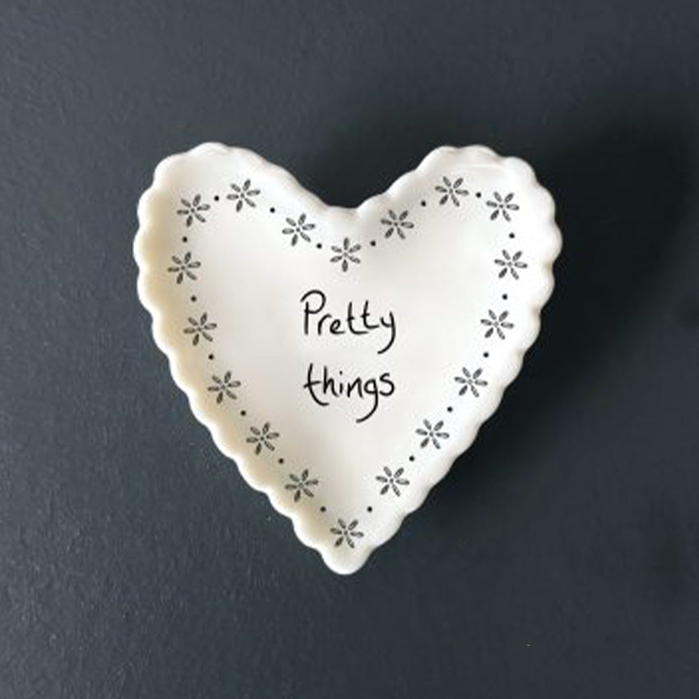 Pretty Things | Little Scalloped Heart Dish | Little Gift | Cracker Filler