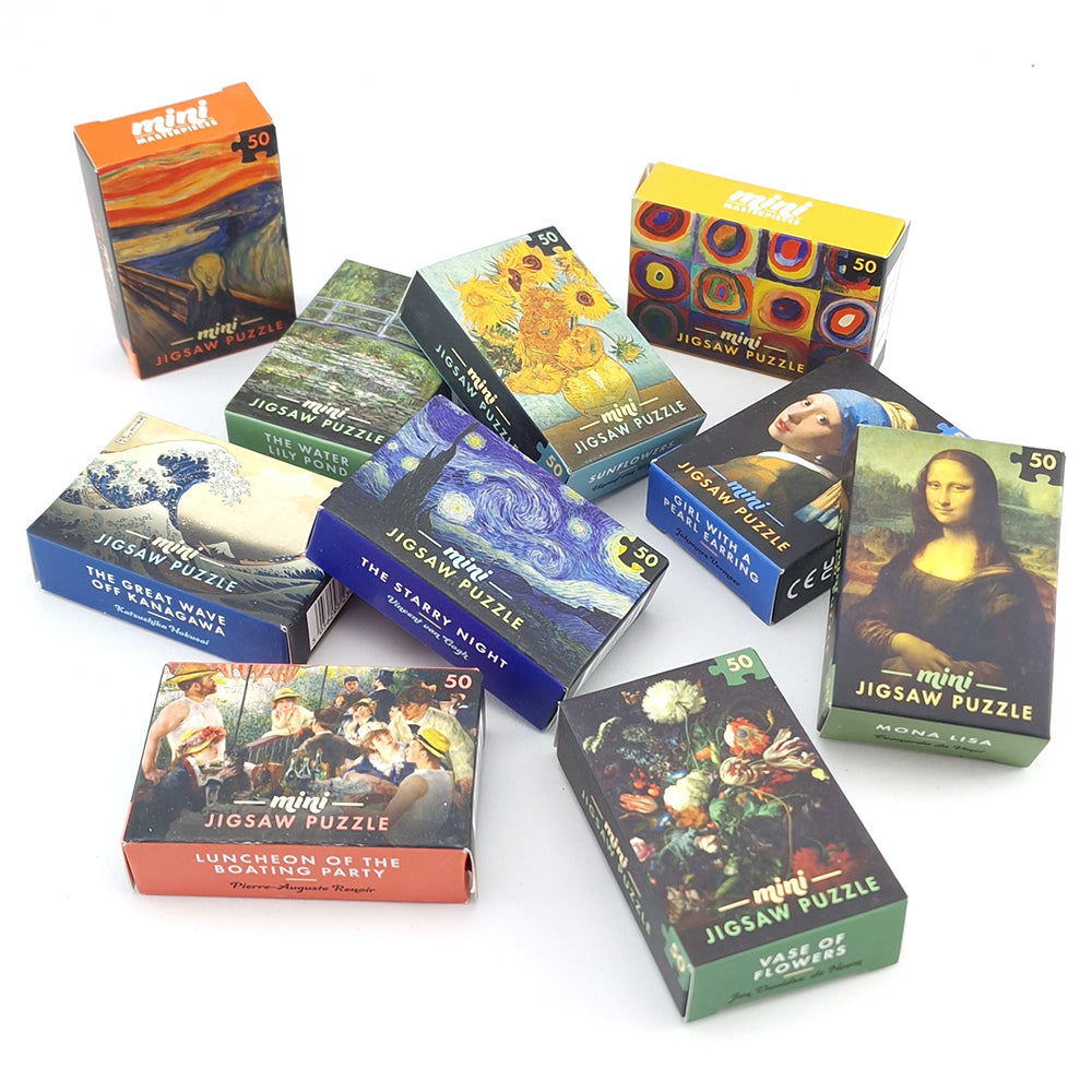 Masterpiece Mini Jigsaw Puzzle | 50 Tiny Pieces | Little Gift | Cracker Filler