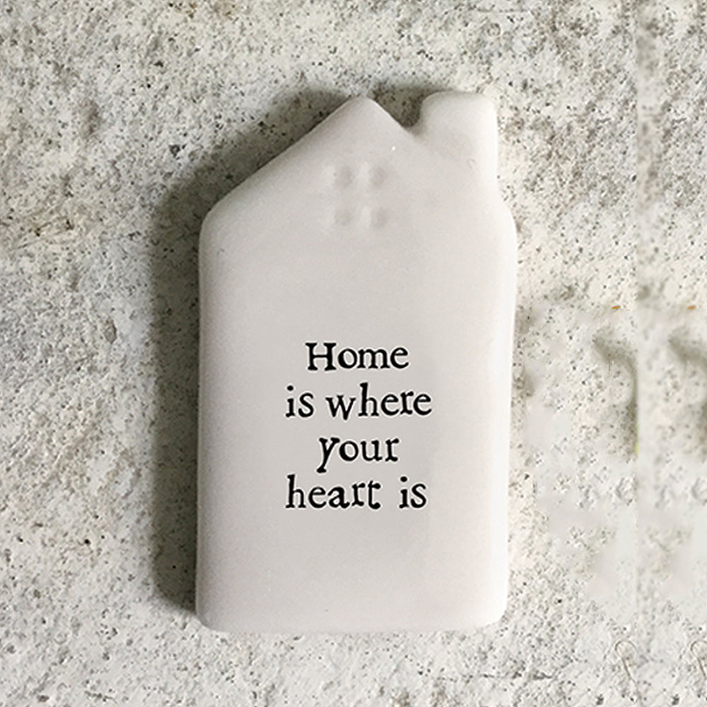 Home is Where Your Heart Is | Porcelain Token | Cracker Filler | Little Gift