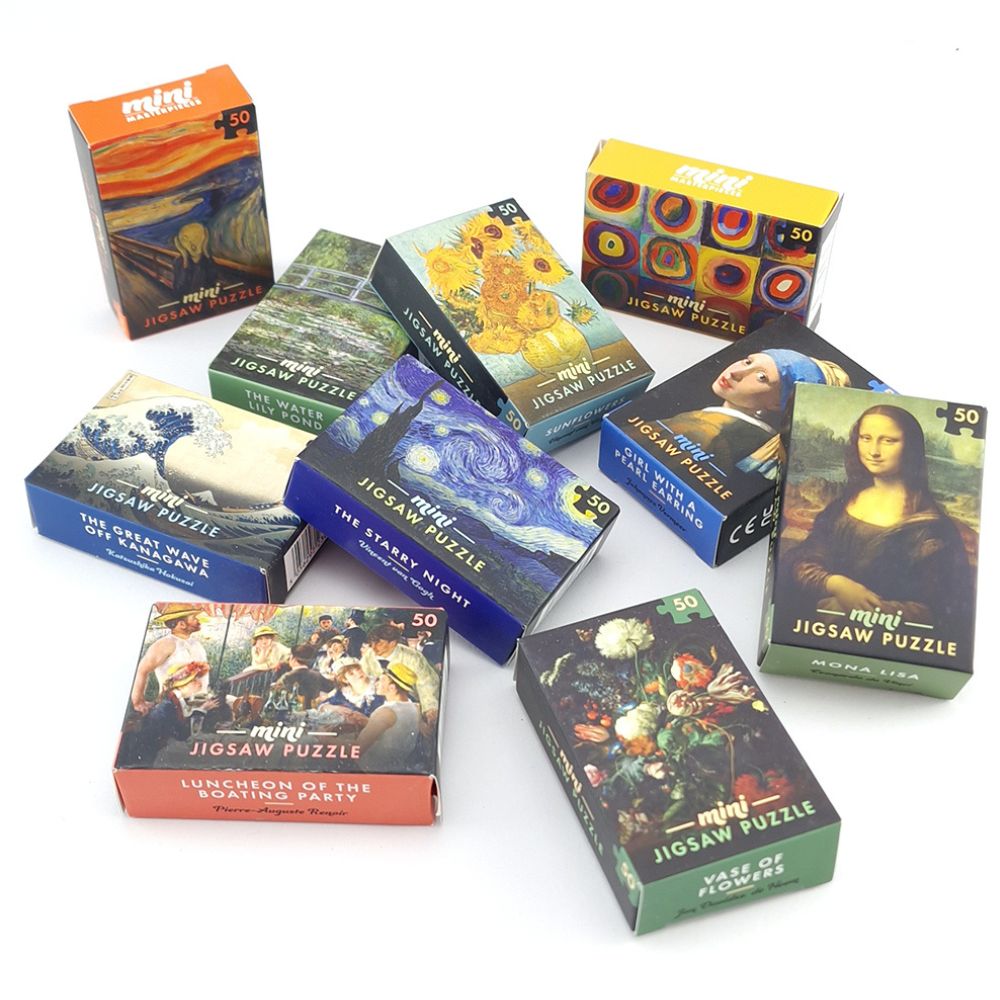 Masterpiece Mini Jigsaw Puzzle | 50 Tiny Pieces | Little Gift | Cracker Filler