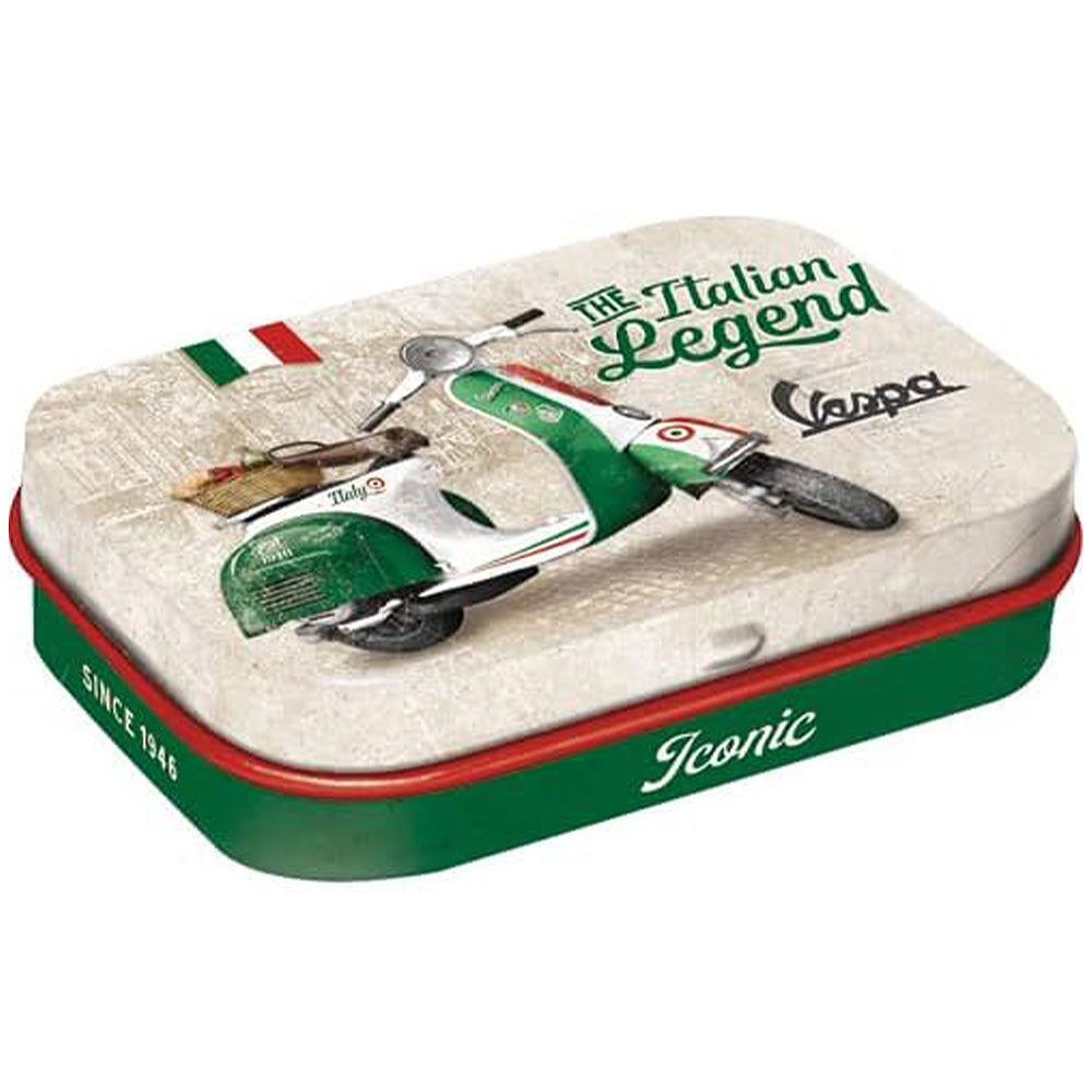 Vespa The Italian Legend | 15g Sugar Free Mint Tin | Cracker Filler | Mini Gift