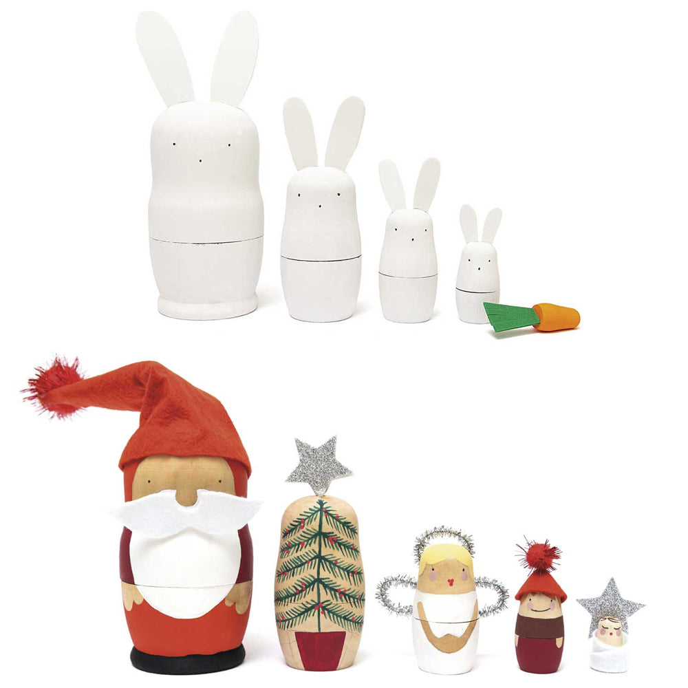 Paint Your Own Wooden Russian Doll Set | Set of 5