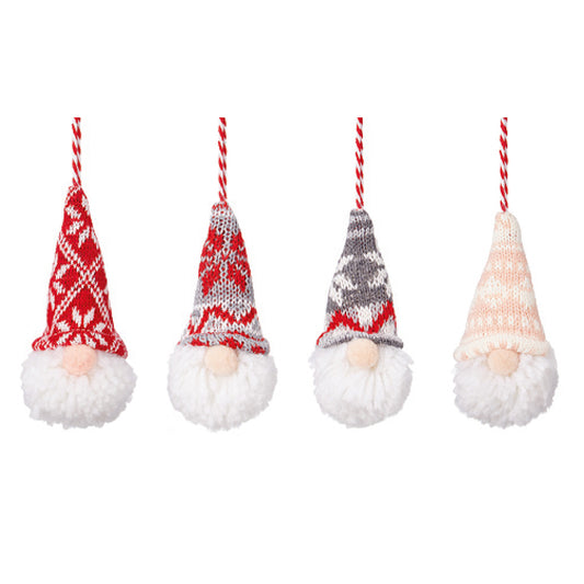 Woolly Hat Pom Pom Hanging Gonk | 9.5cm | Single | Cracker Filler Gift