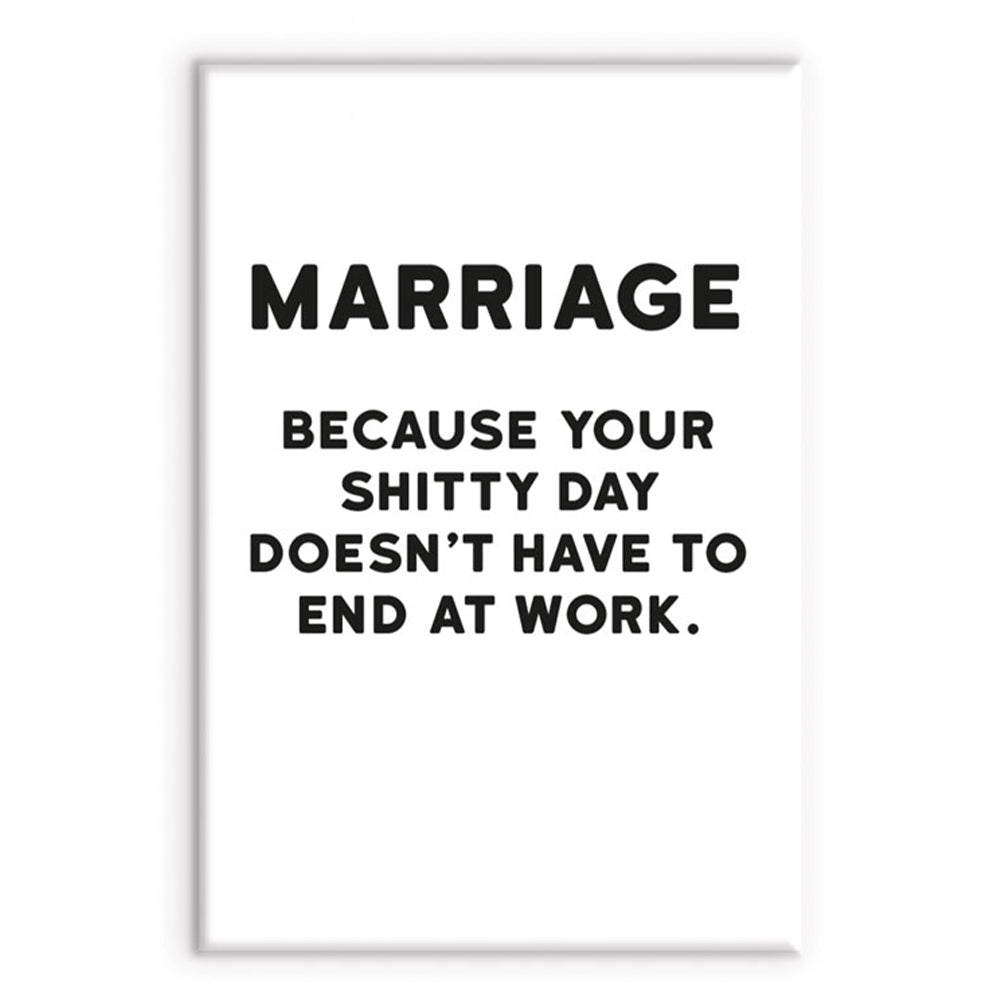 Marriage Funny Magnet | Little Gift | Cracker Filler
