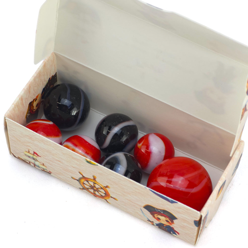Pirate | Mini Box of Marbles for Kids | Cracker Filler | Party Bag Gift