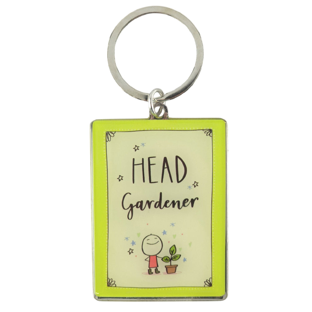 Head Gardener | Metal Keyring | Little Gift | Cracker Filler