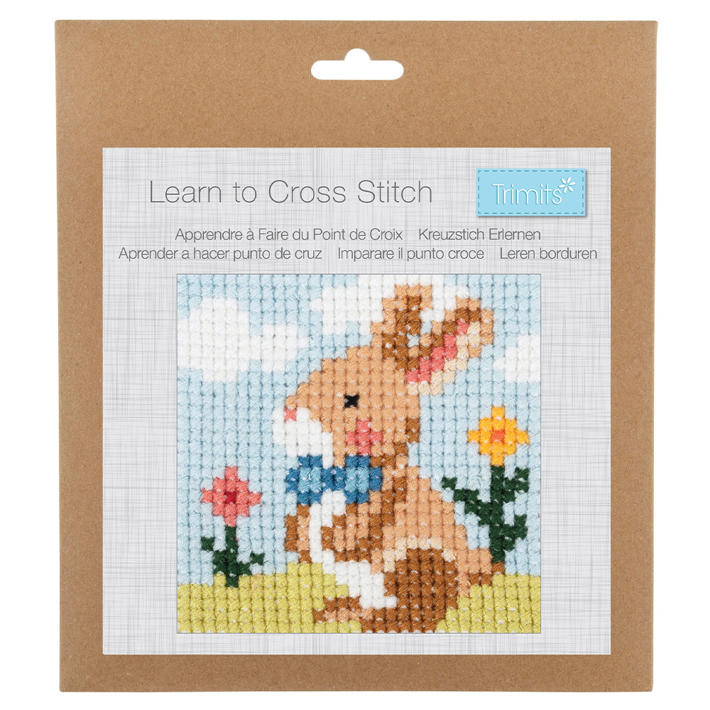 Learn to Cross Stitch for Kids | Cute Bunny Craft Kit