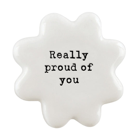 Really Proud of You | Porcelain Flower Token | Little Gift | Cracker Filler