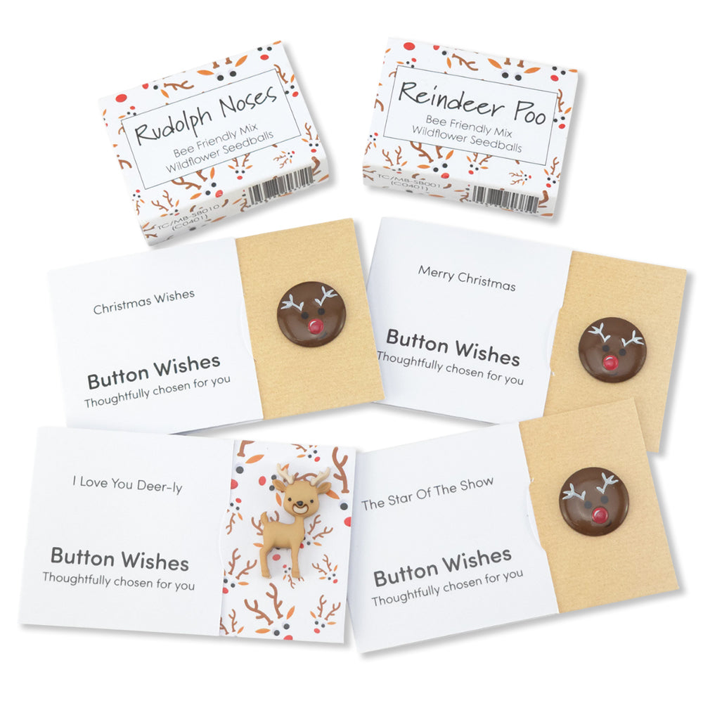 Googly Rudolph | Bundle of 6 Cracker Fillers | Cracker Making Gifts