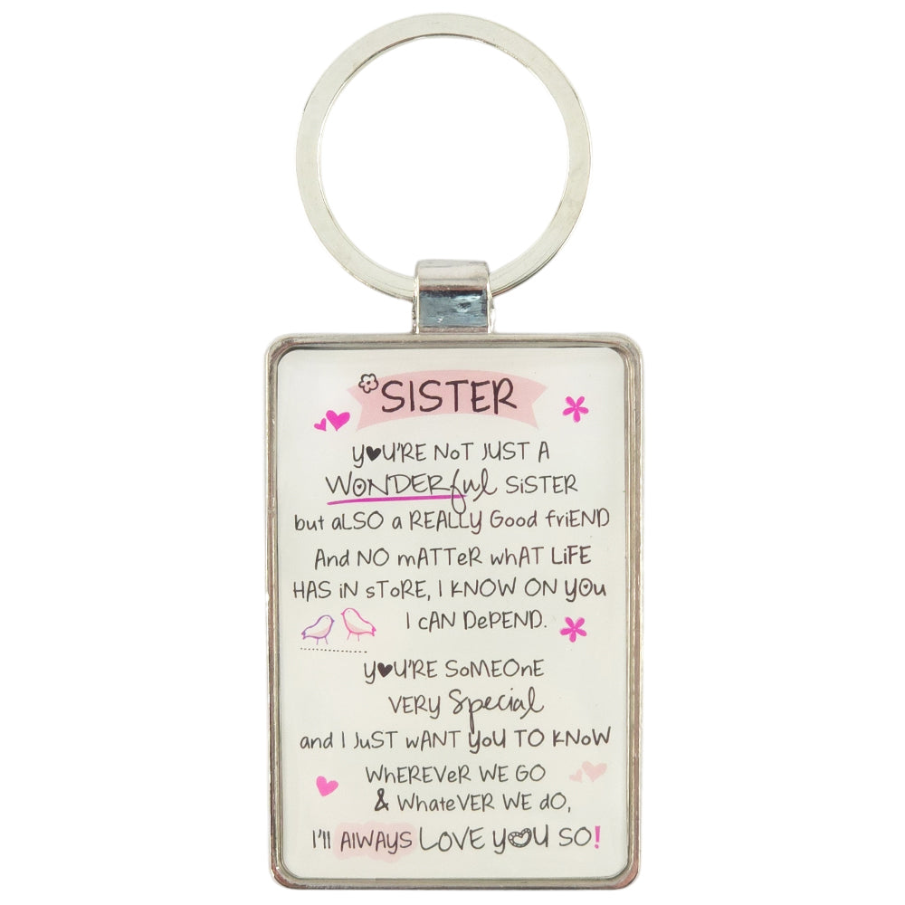 Sister Verse | Metal Keyring | Little Gift | Cracker Filler