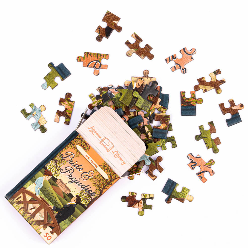 Retro Book Style Mini Jigsaw Puzzles | 50 Pcs | Little Gift | Cracker Filler