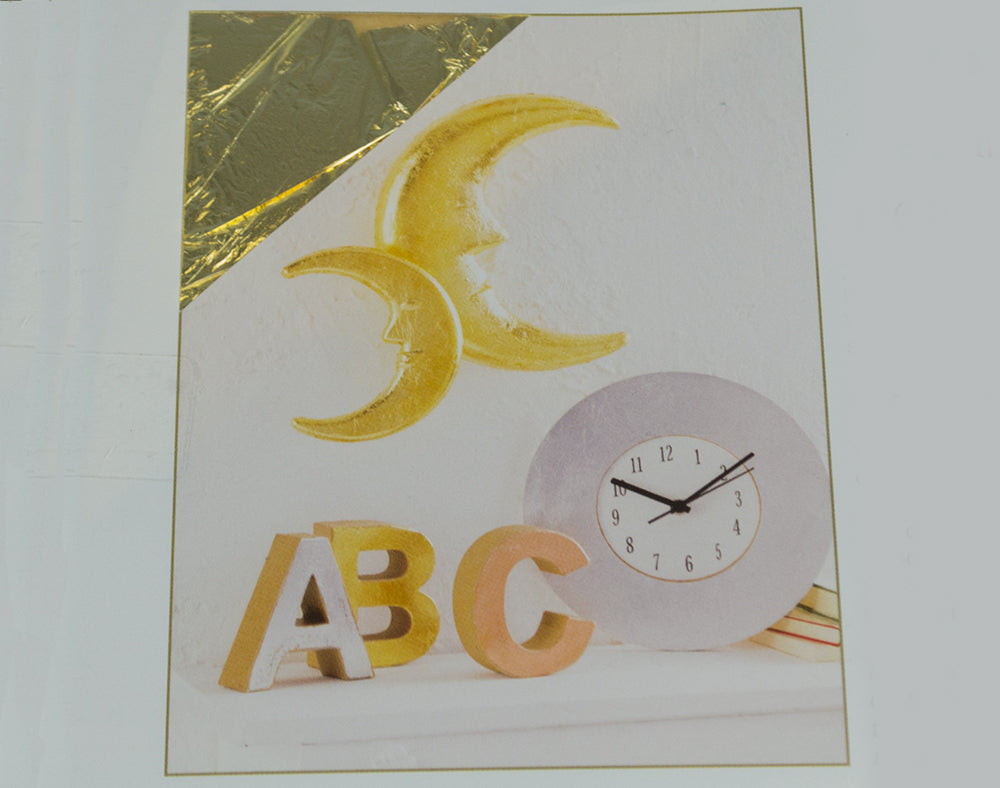 5 Gold Metal Foil Leaf Squares for Adults Gilding Crafts