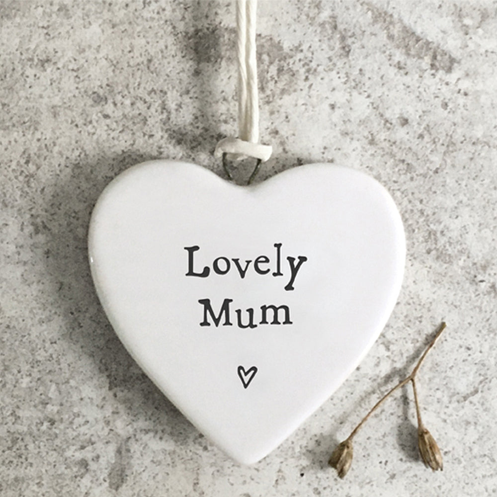 Lovely Mum | Heart | Little Porcelain Ornament | Cracker Filler | Little Gift