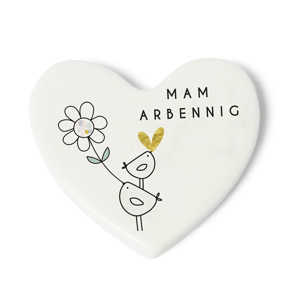 Mam Arbennig | Mini Welsh Worded Porcelain Token | Cracker Filler Gift