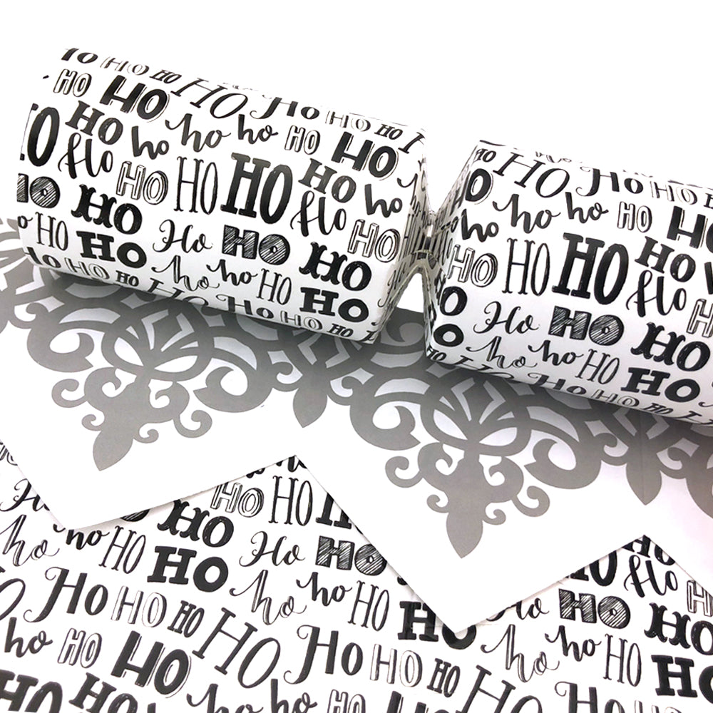 Ho Ho Ho Print | Christmas Cracker Making Craft Kit | Make & Fill Your Own