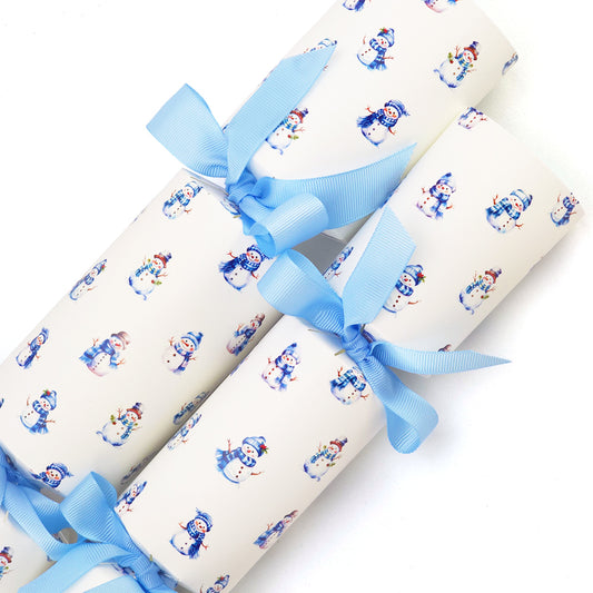 Chilly Blue Snowmen | Cracker Making Craft Kit | Make & Fill Your Own