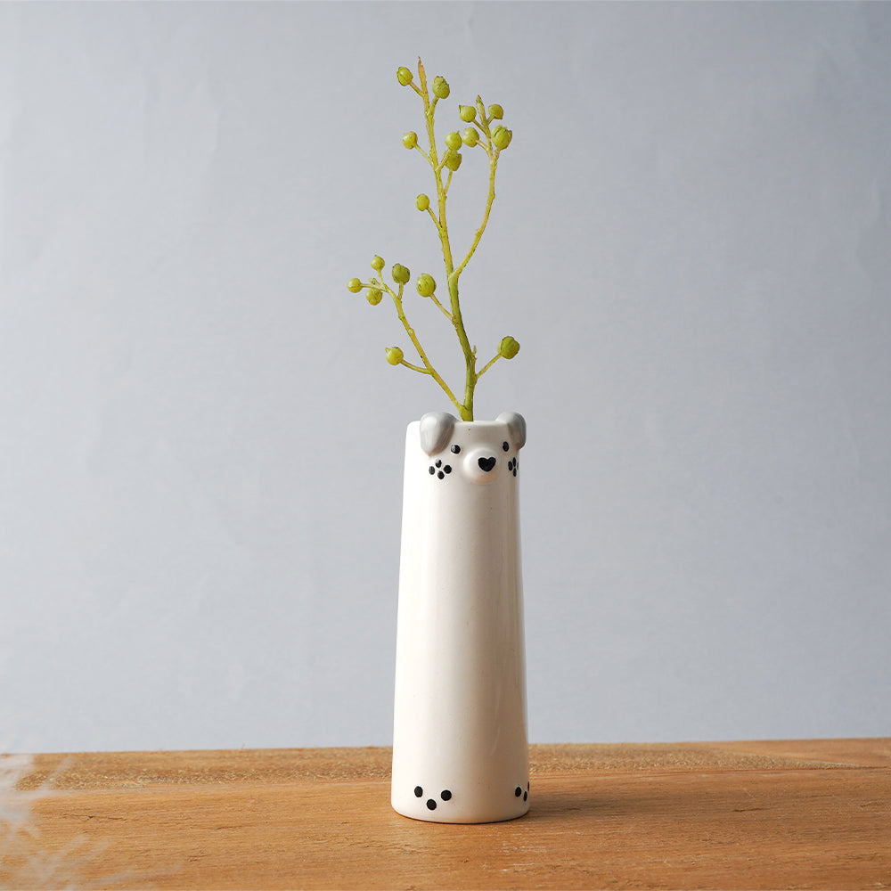 Dog | Ceramic Bud Vase | Little Gift | Cracker Filler