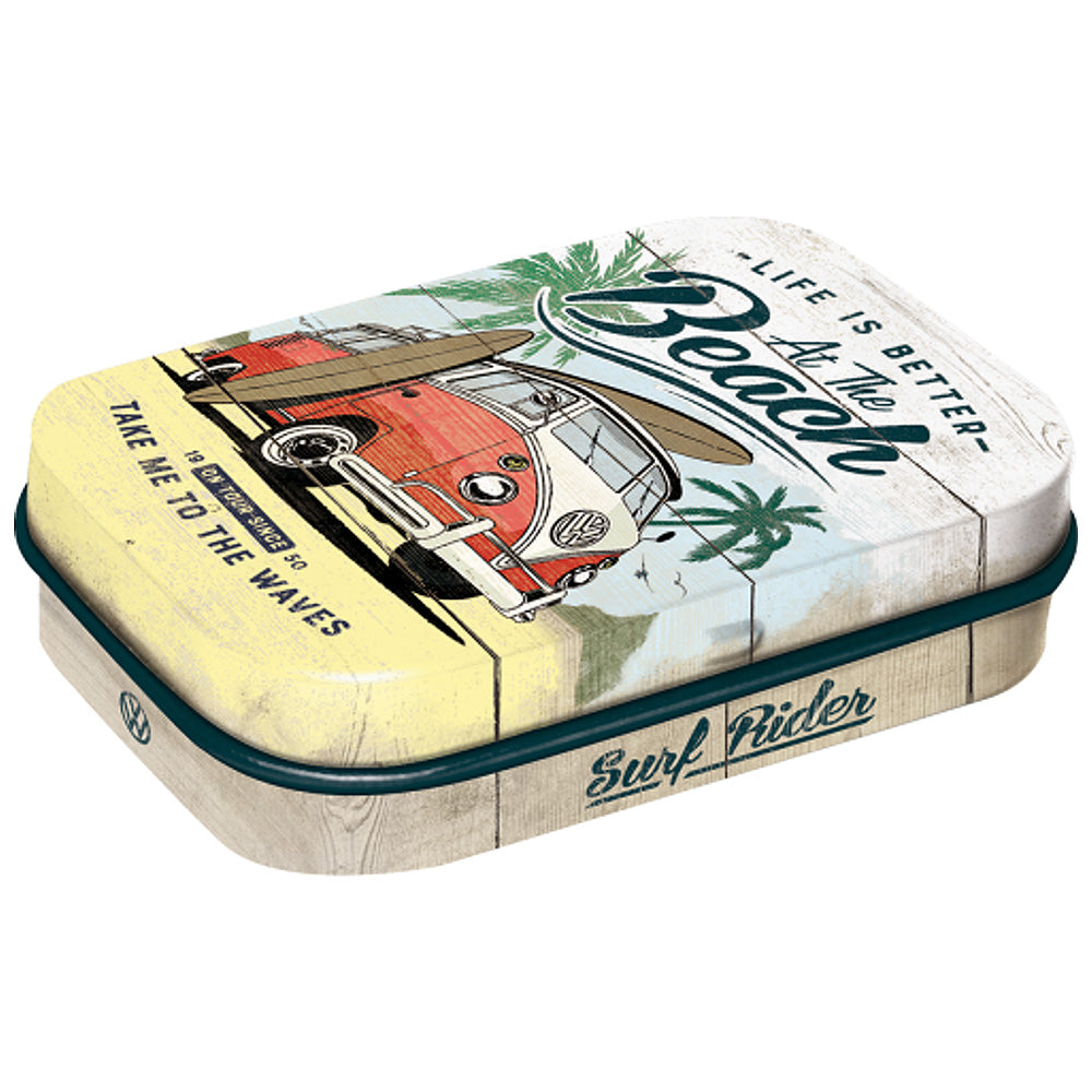 VW Camper | At the Beach | 15g Sugar Free Mint Tin | Cracker Filler | Mini Gift