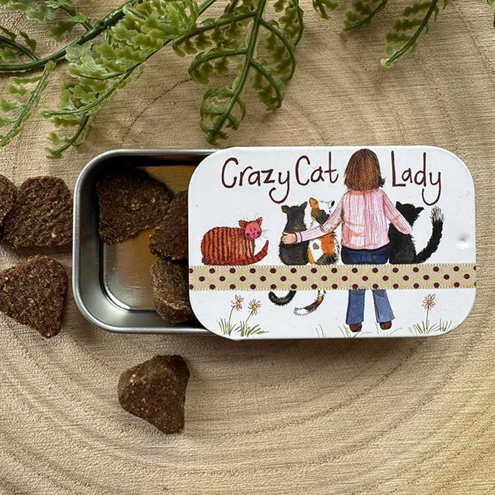 Crazy Cat Lady | Little Slide Shut Tin to Fill | Cracker Filler Gift