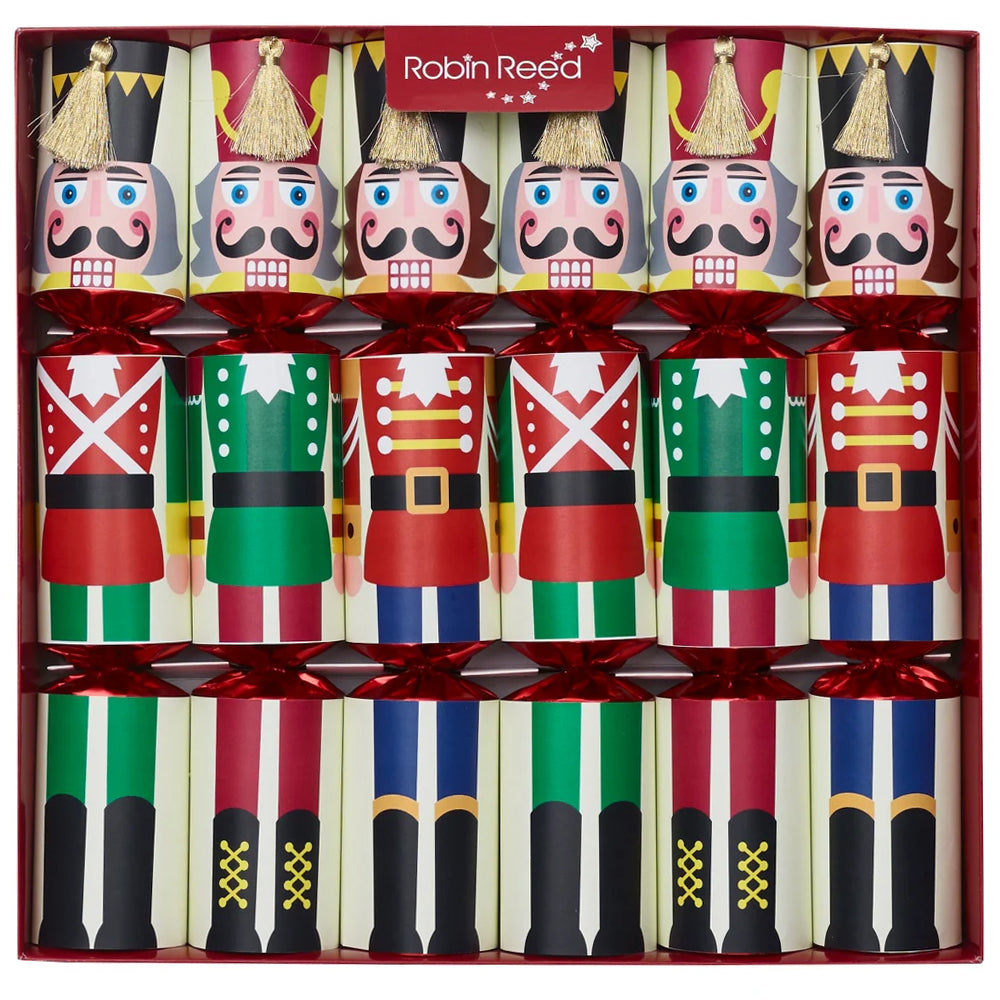 Racing Nutcrackers | 6 Handmade Crackers | Christmas Fun | Ready Made