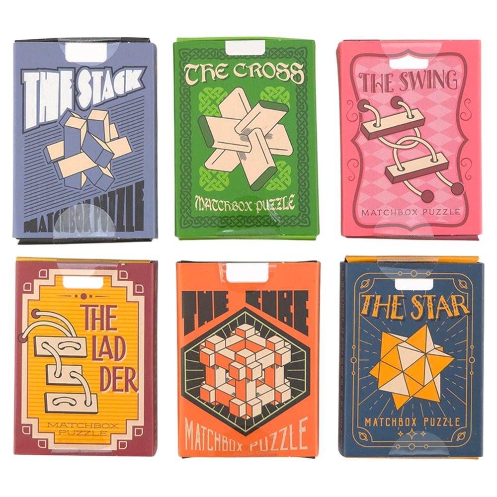 Mini 3D Wooden Matchbox Puzzles | Little Gift | Cracker Filler