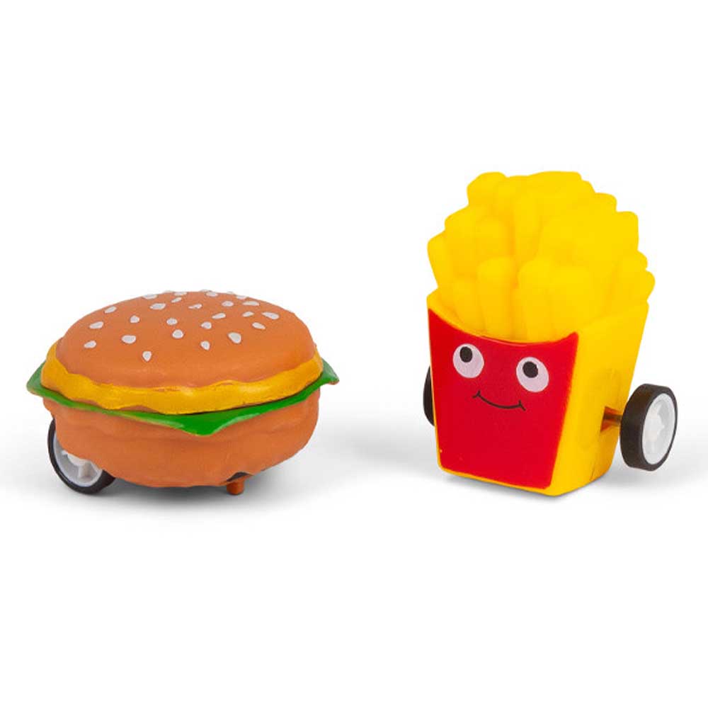 Fast Food Burger & Fries Toys | Pull Back & Go | Little Gift | Cracker Filler