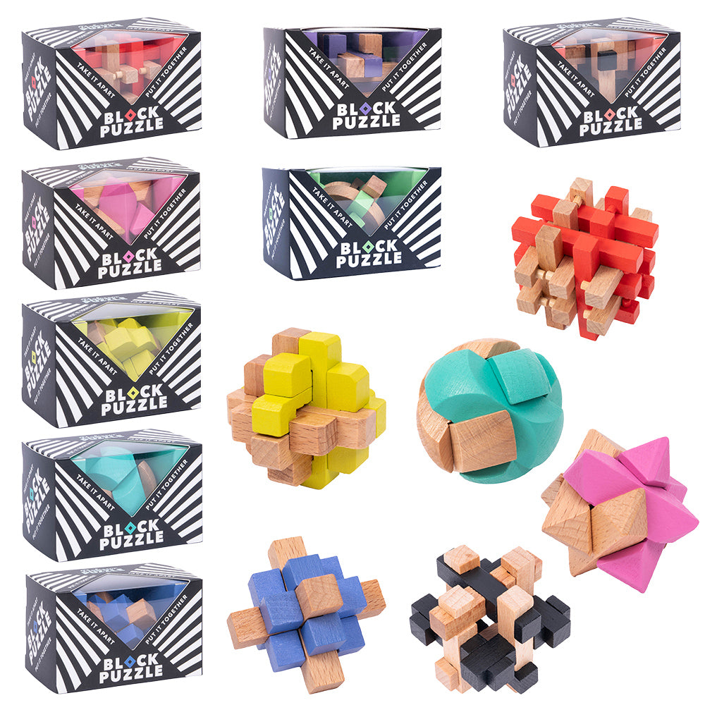 Chunky Wooden Mind-bending Puzzles | Table Game & Stocking Filler Gift