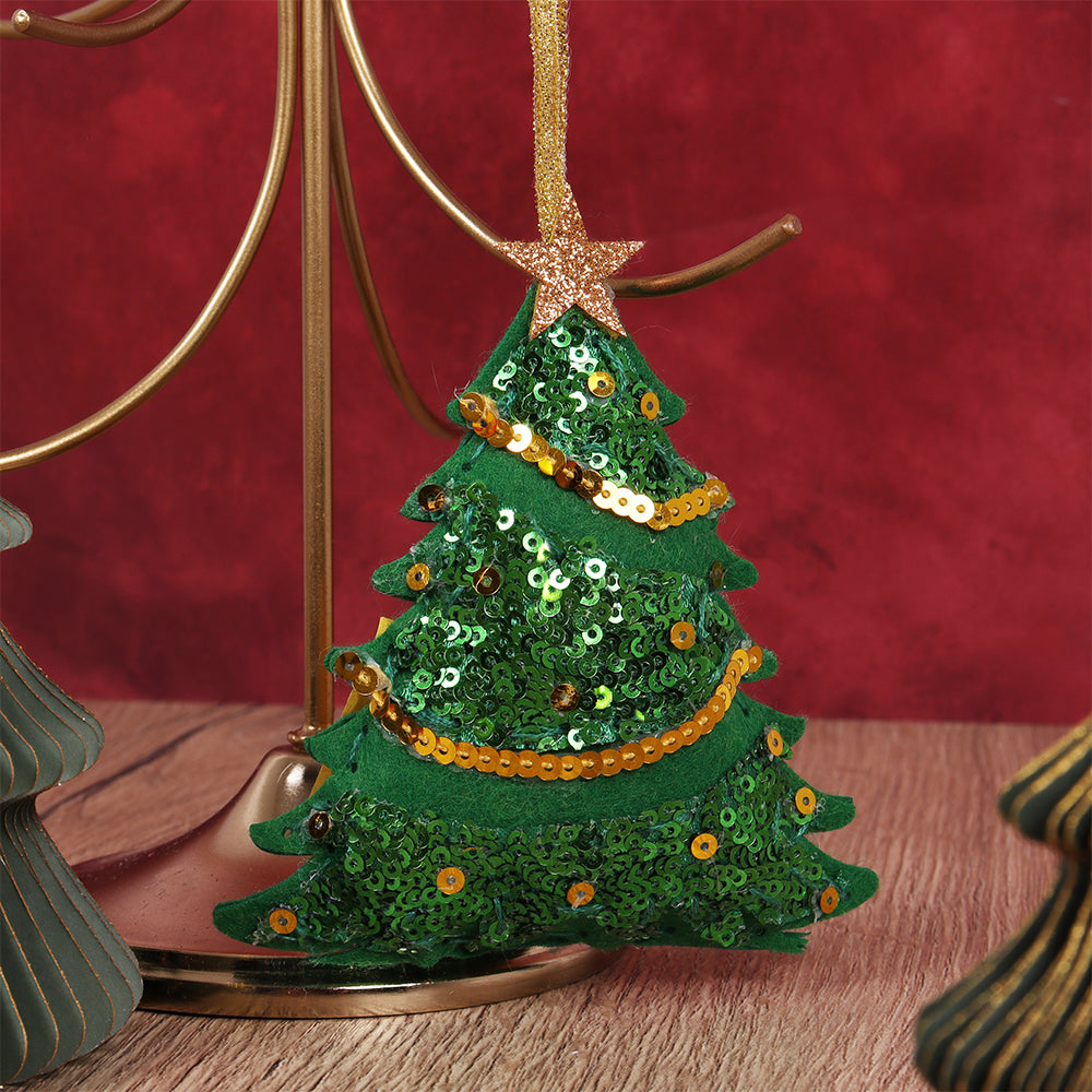 Christmas Tree | Felt & Sequin Sewing Kit | Hanging Ornament | Craft Kit