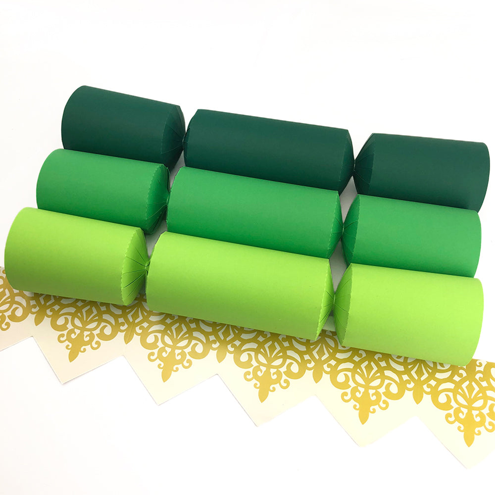 Shades of Green | Bulk Craft Kits to Make 150 Crackers | Recyclable
