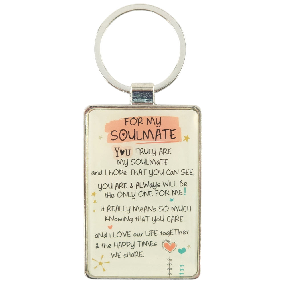 My Soulmate Verse | Metal Keyring | Little Gift | Cracker Filler