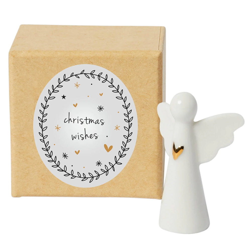 Christmas Wishes | Porcelain Mini Angel Cracker Filler Gift