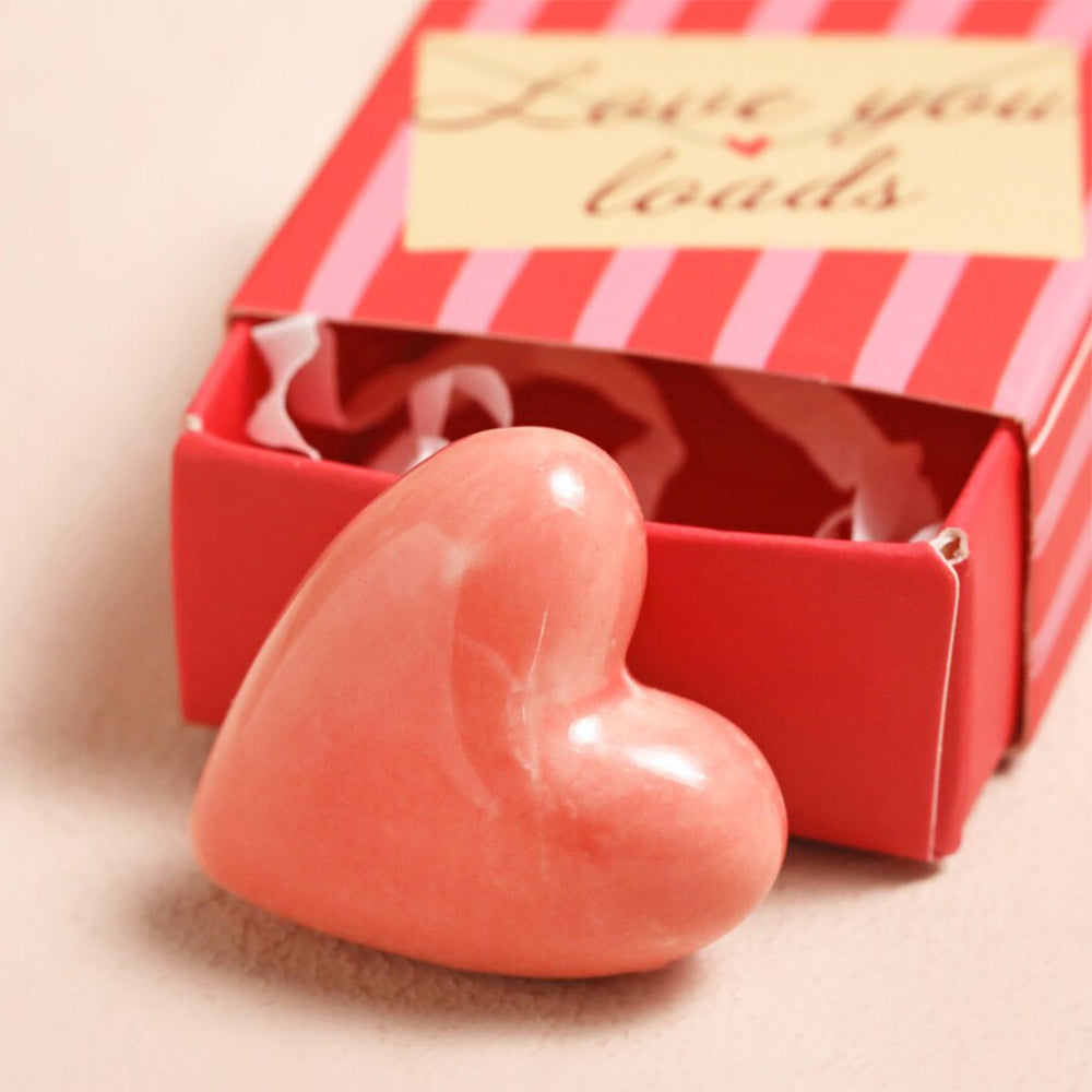 Love You Loads | Mini Matchbox & Heart Token | Little Gift | Cracker Filler