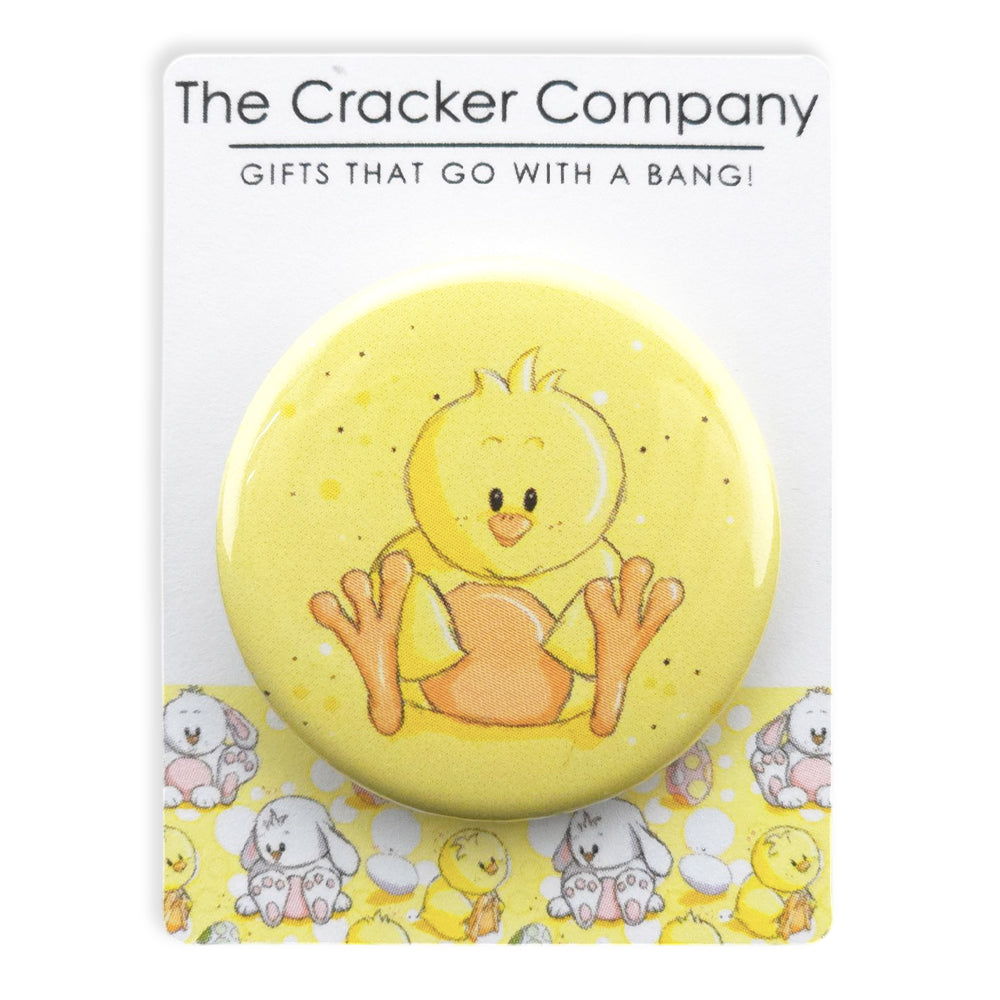 Cute Easter Chick | 38mm Button Pin Badge | Mini Gift | Cracker Filler