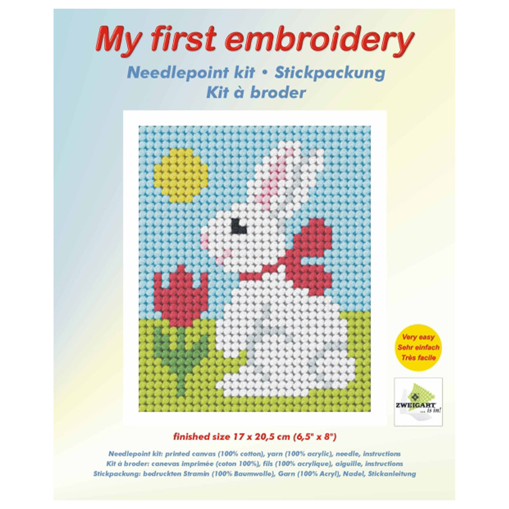 My First Embroidery Kit for Kids | Easter Bunny | 16.5cm