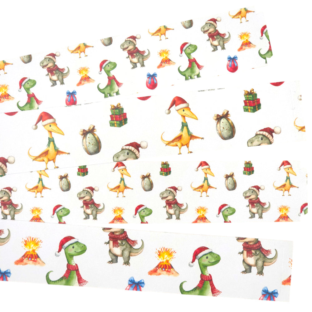 30 Reusable Christmas Paper Chains | Christmas Dinosaur | No Glue Needed | 2.5m