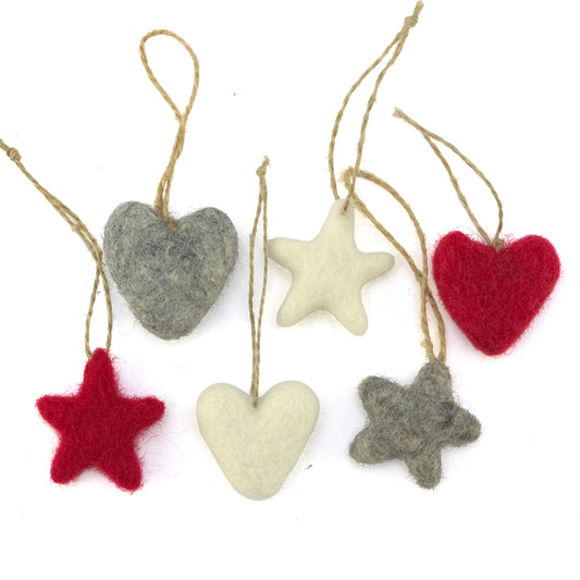 Christmas Felt Ornaments | Bundle of 6 Cracker Fillers | Cracker Making Gifts