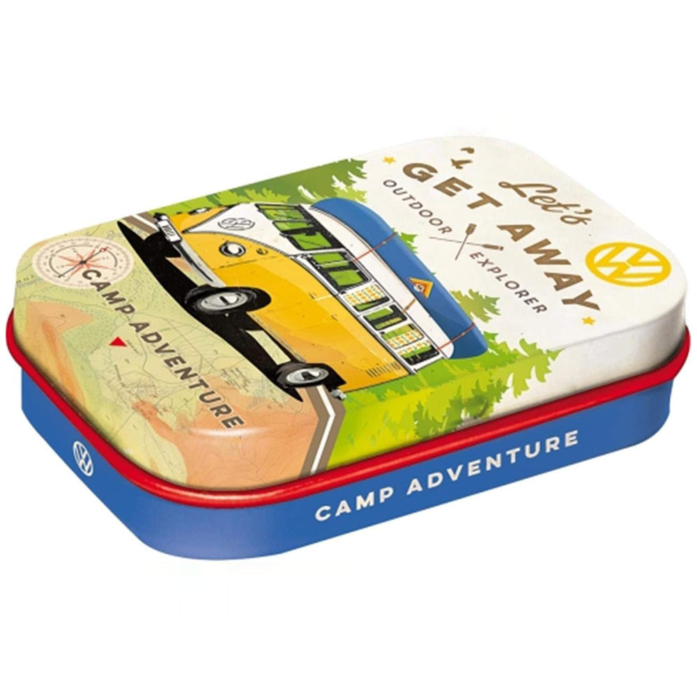 VW Camper | Get Away | 15g Sugar Free Mint Tin | Cracker Filler | Mini Gift
