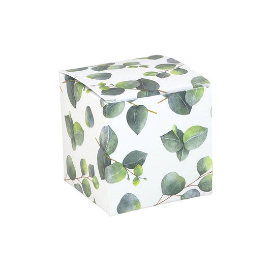 Watercolour Eucalyptus | Little Gift Box | 5cm Cube | Single or 6 Boxes