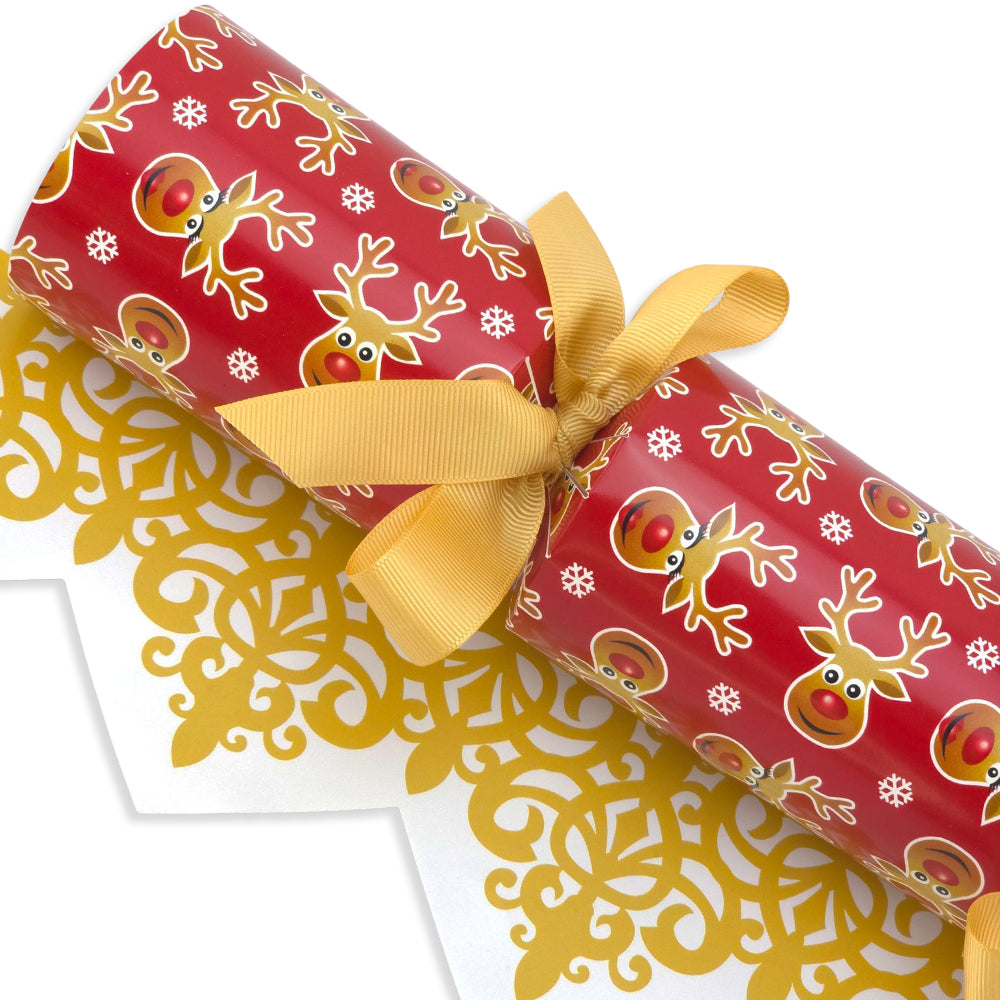 Cheery Rudolph | Christmas Cracker Making Craft Kit | Make & Fill Your Own